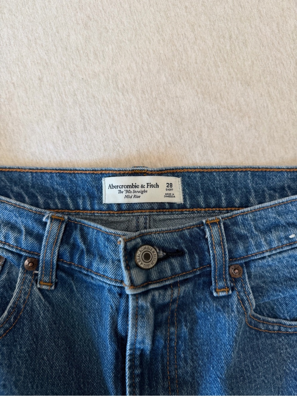 Abercrombie & Fitch Blue Straight Mid-Rise Women’s Jeans